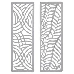 Buy ⭐ 48" Gray Wood Eclectic Abstract Wall Décor Set by Ivory and Iris ✔️