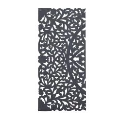 Budget 🌟 72" Gray Wood Traditional Floral Wall Décor Set by Ivory and Iris 😉 -Cheap Ivory and Iris Store D489187S 3