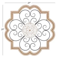 Flash Sale 🔥 27" Brown Metal & Wood Farmhouse Wall Décor by Ivory and Iris 🧨 -Cheap Ivory and Iris Store D489194S 7