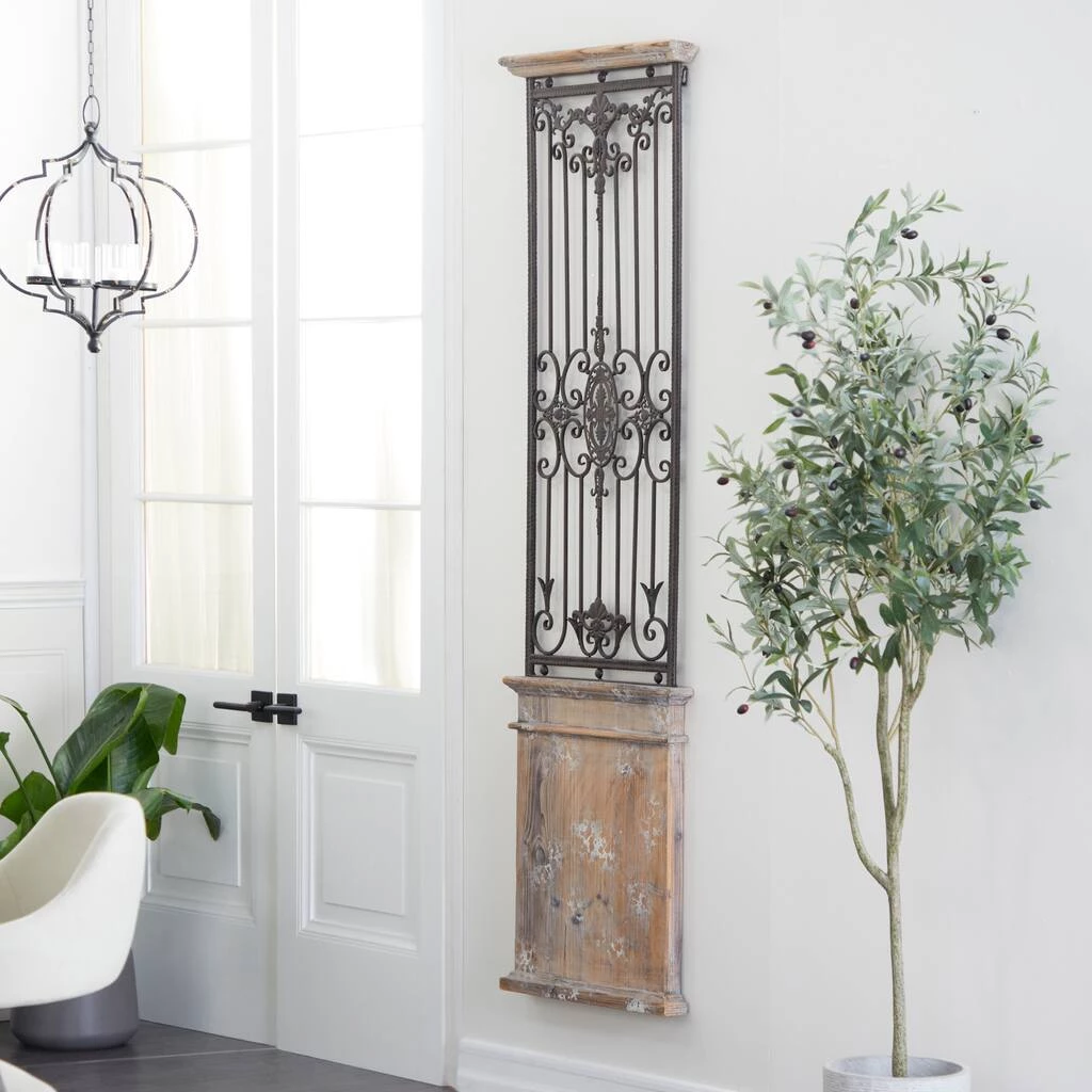 Discount 🧨 71" Brown Rustic Ornamental Wood & Metal Wall Décor by Ivory and Iris ✨ 11 Discount 🧨 71" Brown Rustic Ornamental Wood & Metal Wall Décor by Ivory and Iris ✨ - Image 11