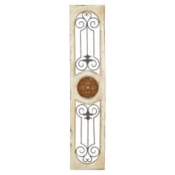 Brand new β¨ 58" White Farmhouse Ornamental Metal & Wood Wall Décor by Ivory and Iris π€©