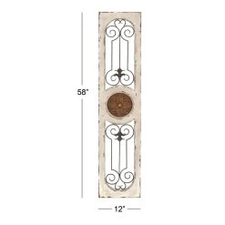 Brand new ✨ 58" White Farmhouse Ornamental Metal & Wood Wall Décor by Ivory and Iris 🤩 25 Brand new ✨ 58" White Farmhouse Ornamental Metal & Wood Wall Décor by Ivory and Iris 🤩 -Cheap Ivory and Iris Store D489200S 12