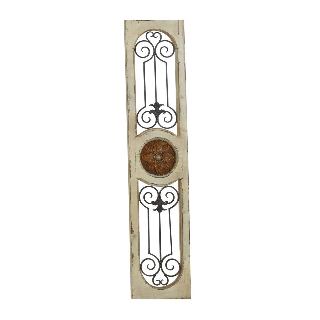 Brand new ✨ 58" White Farmhouse Ornamental Metal & Wood Wall Décor by Ivory and Iris 🤩 2 Brand new ✨ 58" White Farmhouse Ornamental Metal & Wood Wall Décor by Ivory and Iris 🤩 - Image 2