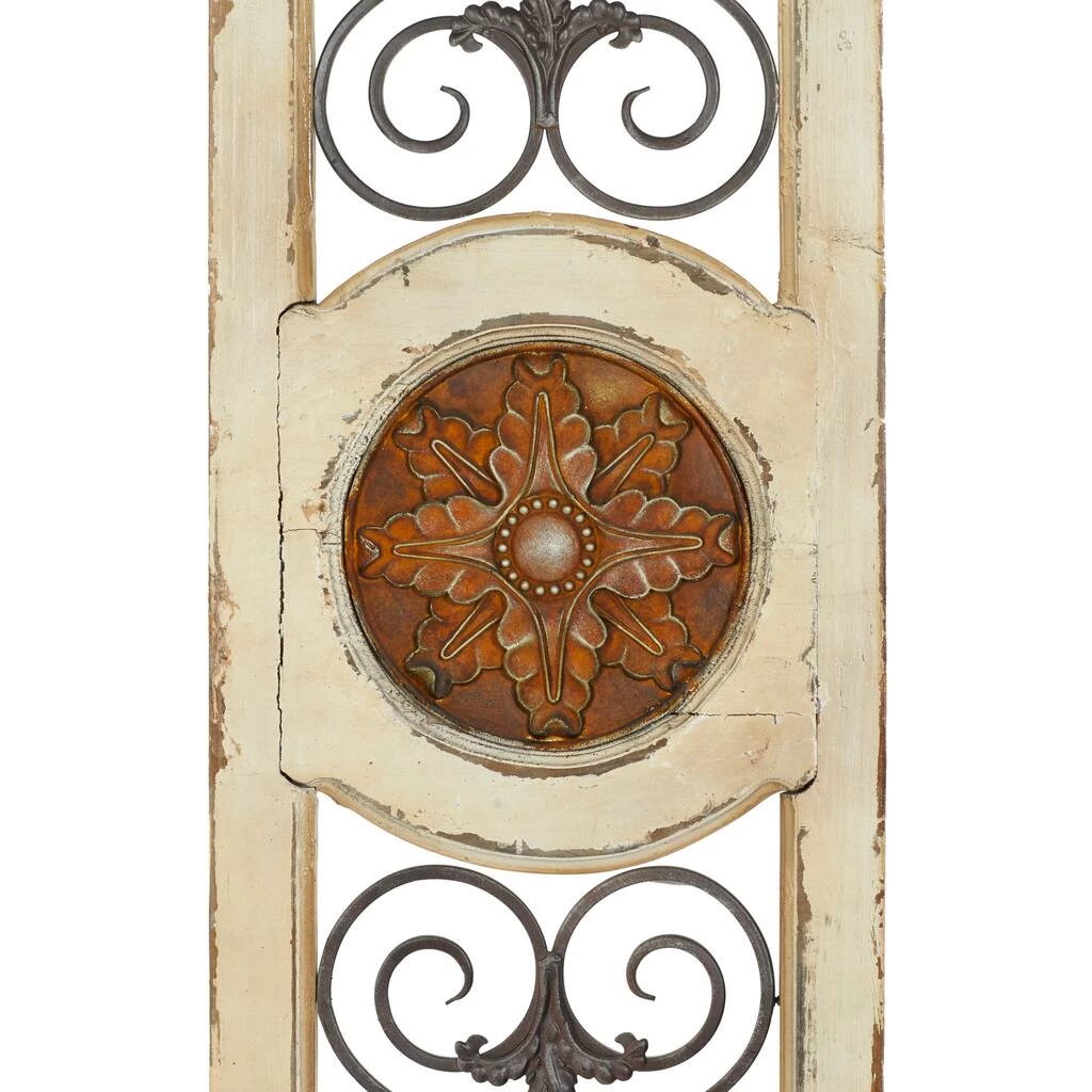 Brand new ✨ 58" White Farmhouse Ornamental Metal & Wood Wall Décor by Ivory and Iris 🤩 4 Brand new ✨ 58" White Farmhouse Ornamental Metal & Wood Wall Décor by Ivory and Iris 🤩 - Image 4