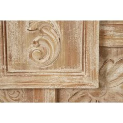 Buy 🔔 48" Brown Vintage Ornamental Wood Wall Décor by Ivory and Iris 🛒 -Cheap Ivory and Iris Store D489202S 3