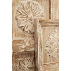 Buy 🔔 48" Brown Vintage Ornamental Wood Wall Décor by Ivory and Iris 🛒 -Cheap Ivory and Iris Store D489202S 5