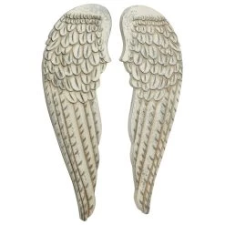 Cheapest βοΈ 40" White Wood Vintage Wings Wall Décor Set by Ivory and Iris π