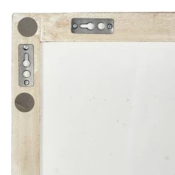 Best deal 🌟 48" White Wood Traditional Abstract Wall Décor Set by Ivory and Iris 👏 -Cheap Ivory and Iris Store D489207S 6