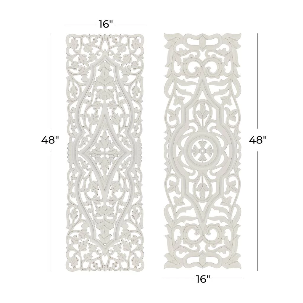 Best reviews of β¨ Set of 2 White Mango Wood Farmhouse Abstract Wall Decor, 16" x 48" by Ivory and Iris π 7 Best reviews of β¨ Set of 2 White Mango Wood Farmhouse Abstract Wall Decor, 16" x 48" by Ivory and Iris π - Image 7