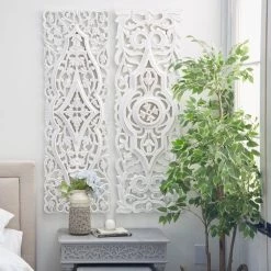 Best reviews of β¨ Set of 2 White Mango Wood Farmhouse Abstract Wall Decor, 16" x 48" by Ivory and Iris π 15 Best reviews of β¨ Set of 2 White Mango Wood Farmhouse Abstract Wall Decor, 16" x 48" by Ivory and Iris π -Cheap Ivory and Iris Store D489215S 8