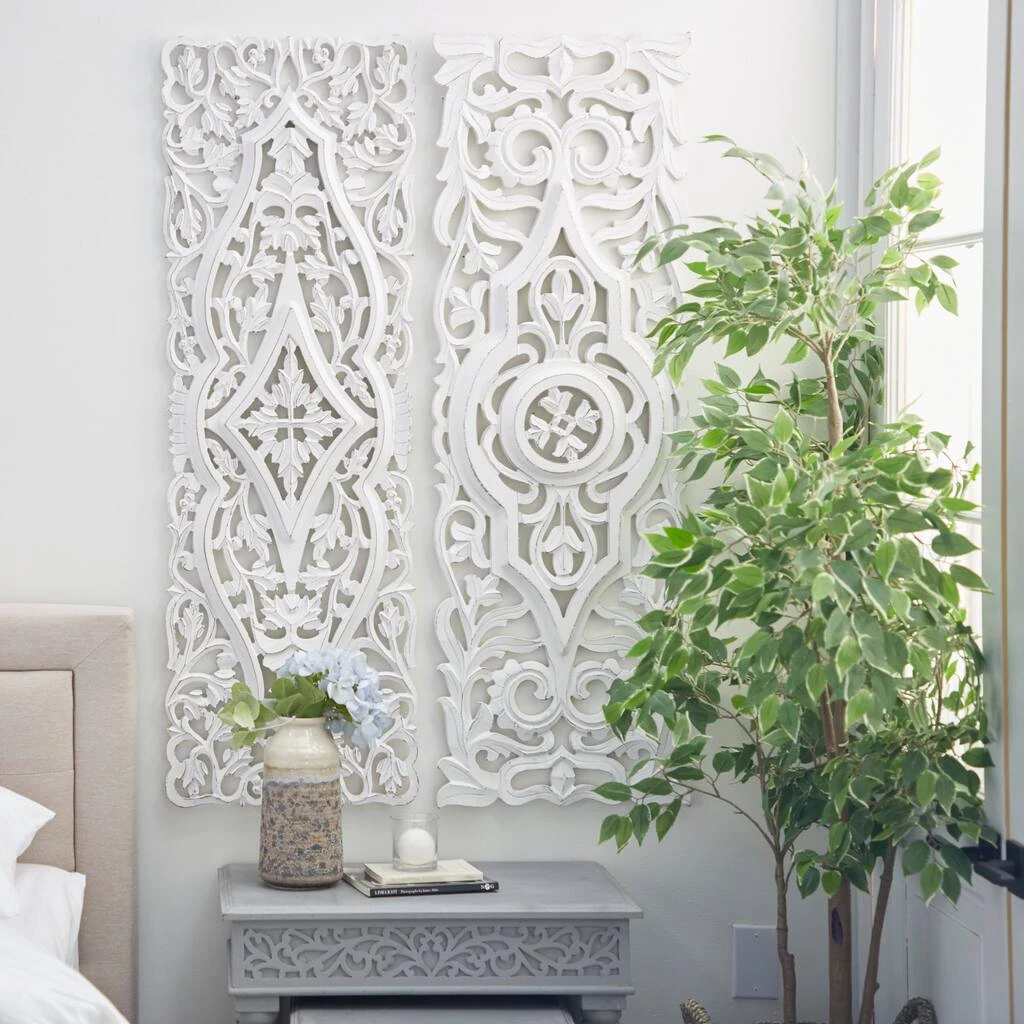 Best reviews of β¨ Set of 2 White Mango Wood Farmhouse Abstract Wall Decor, 16" x 48" by Ivory and Iris π 8 Best reviews of β¨ Set of 2 White Mango Wood Farmhouse Abstract Wall Decor, 16" x 48" by Ivory and Iris π - Image 8