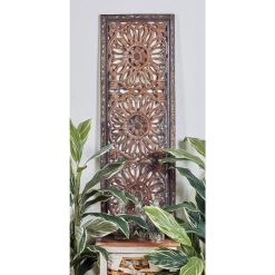 Top 10 ✨ Set of 2 Brown Wood Traditional Wall Decor, 48" x 16" by Ivory and Iris 💯 -Cheap Ivory and Iris Store D489221S 10
