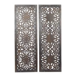 Top 10 ✨ Set of 2 Brown Wood Traditional Wall Decor, 48" x 16" by Ivory and Iris 💯 -Cheap Ivory and Iris Store D489221S 7