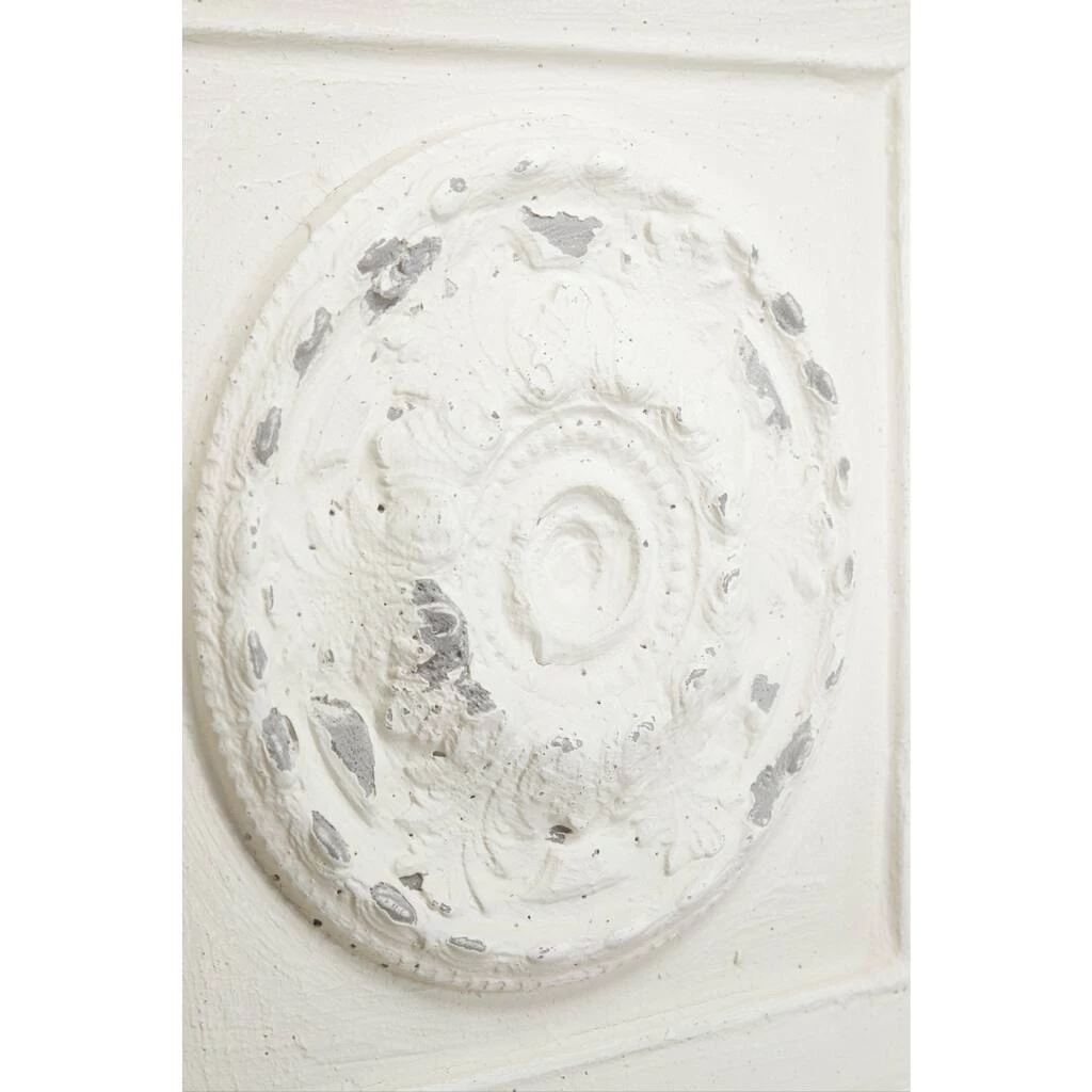 Cheapest π Set of 4 White Fiberglass Vintage Floral Wall Decor, 19" x 19" by Ivory and Iris π 5 Cheapest π Set of 4 White Fiberglass Vintage Floral Wall Decor, 19" x 19" by Ivory and Iris π - Image 5