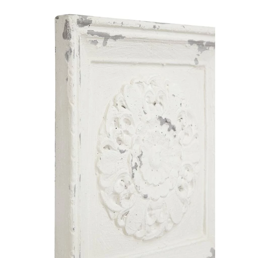 Cheapest π Set of 4 White Fiberglass Vintage Floral Wall Decor, 19" x 19" by Ivory and Iris π 7 Cheapest π Set of 4 White Fiberglass Vintage Floral Wall Decor, 19" x 19" by Ivory and Iris π - Image 7