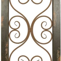 Top 10 🛒 Brown Rustic Ornamental Metal Wall Decor, 48" x 15" by Ivory and Iris 🛒 -Cheap Ivory and Iris Store D489226S 4