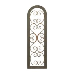 Top 10 🛒 Brown Rustic Ornamental Metal Wall Decor, 48" x 15" by Ivory and Iris 🛒 -Cheap Ivory and Iris Store D489226S 5