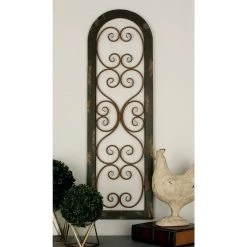 Top 10 🛒 Brown Rustic Ornamental Metal Wall Decor, 48" x 15" by Ivory and Iris 🛒 -Cheap Ivory and Iris Store D489226S 8