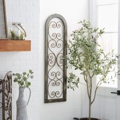 Top 10 🛒 Brown Rustic Ornamental Metal Wall Decor, 48" x 15" by Ivory and Iris 🛒 -Cheap Ivory and Iris Store D489226S 9