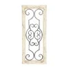 Best reviews of 🥰 25" White Farmhouse Ornamental Wood & Metal Wall Décor by Ivory and Iris 💯