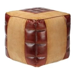 Top 10 π₯ Brown Canvas and Leather Rustic Pouf, 17" x 20" x 20" by Ivory and Iris β 10 Top 10 π₯ Brown Canvas and Leather Rustic Pouf, 17" x 20" x 20" by Ivory and Iris β -Cheap Ivory and Iris Store D489307S 3