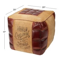 Top 10 π₯ Brown Canvas and Leather Rustic Pouf, 17" x 20" x 20" by Ivory and Iris β 14 Top 10 π₯ Brown Canvas and Leather Rustic Pouf, 17" x 20" x 20" by Ivory and Iris β -Cheap Ivory and Iris Store D489307S 7