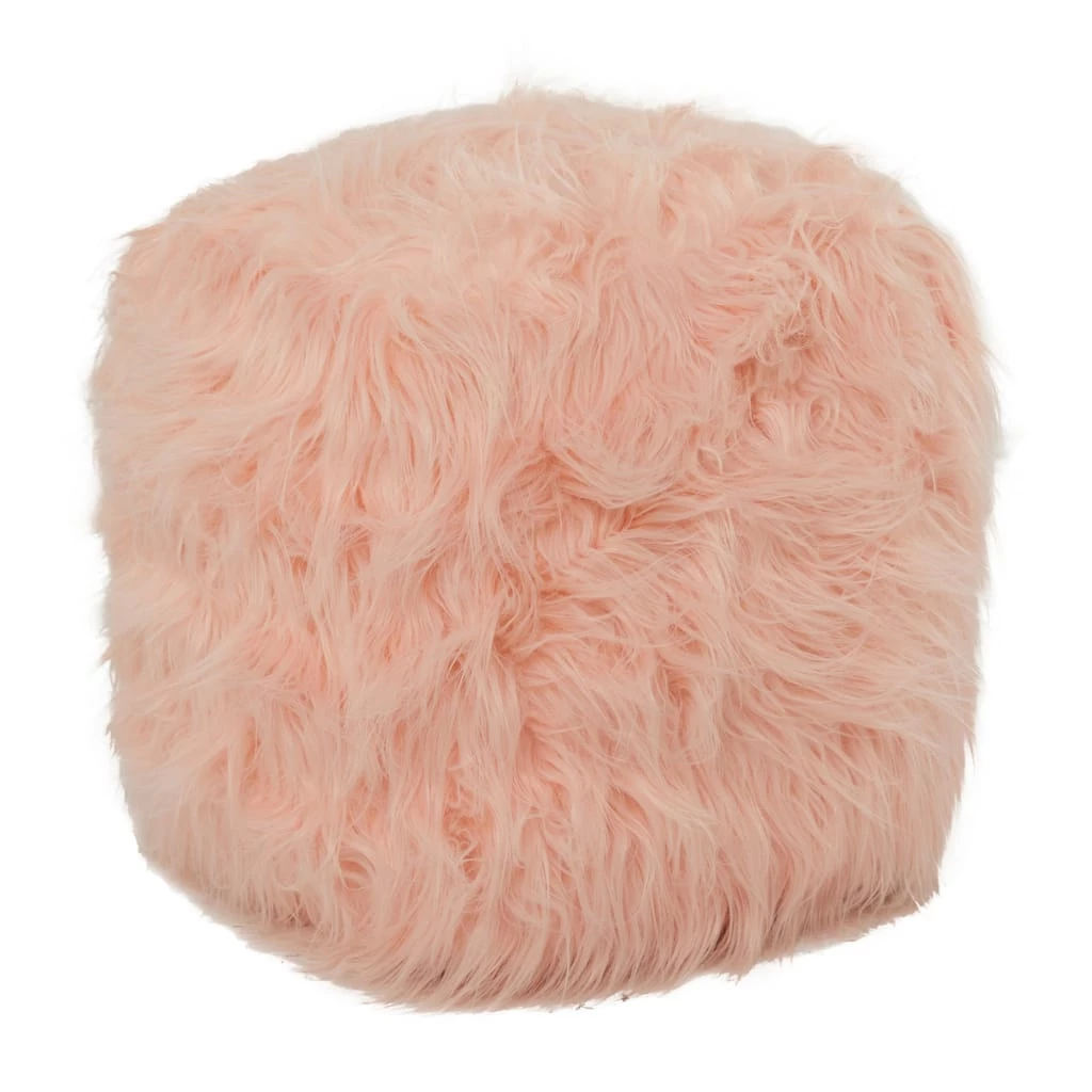 Best deal π 23" Pink Faux Fur Contemporary Stool by Ivory and Iris π 1 Best deal π 23" Pink Faux Fur Contemporary Stool by Ivory and Iris π