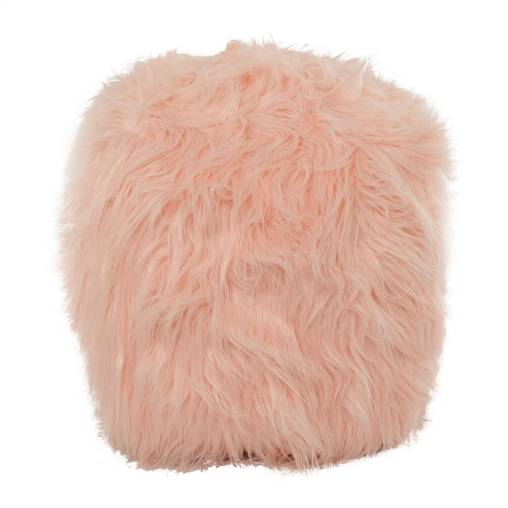 Best deal π 23" Pink Faux Fur Contemporary Stool by Ivory and Iris π 4 Best deal π 23" Pink Faux Fur Contemporary Stool by Ivory and Iris π - Image 4