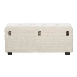 Best Sale 🔥 Set of 3 Beige Wood Traditional Storage Bench, 17" x 41" by Ivory and Iris 💯 -Cheap Ivory and Iris Store D489354S 8