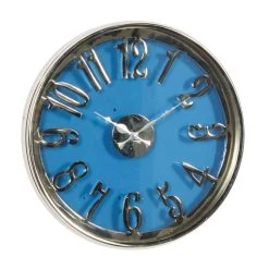 Best Sale ✨ 16" Blue Aluminum Contemporary Wall Clock by Ivory and Iris 💯