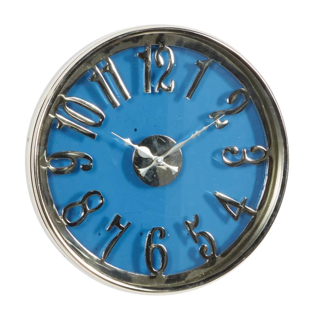Best Sale ✨ 16" Blue Aluminum Contemporary Wall Clock by Ivory and Iris 💯 1 Best Sale ✨ 16" Blue Aluminum Contemporary Wall Clock by Ivory and Iris 💯