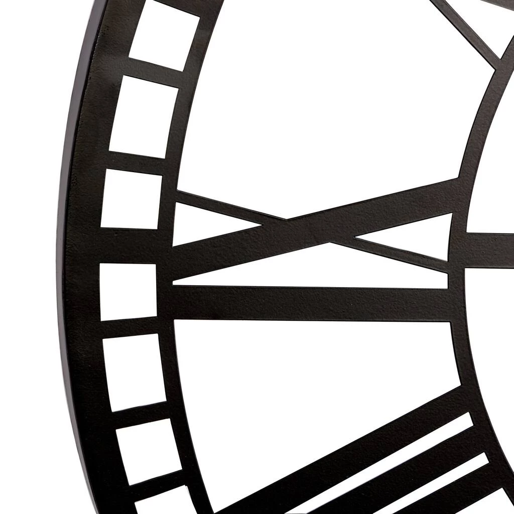 Brand new π 28" Black Metal Contemporary Wall Clock by Ivory and Iris π 3 Brand new π 28" Black Metal Contemporary Wall Clock by Ivory and Iris π - Image 3