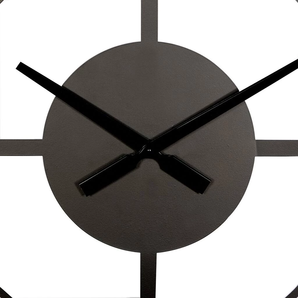 Brand new π 28" Black Metal Contemporary Wall Clock by Ivory and Iris π 4 Brand new π 28" Black Metal Contemporary Wall Clock by Ivory and Iris π - Image 4
