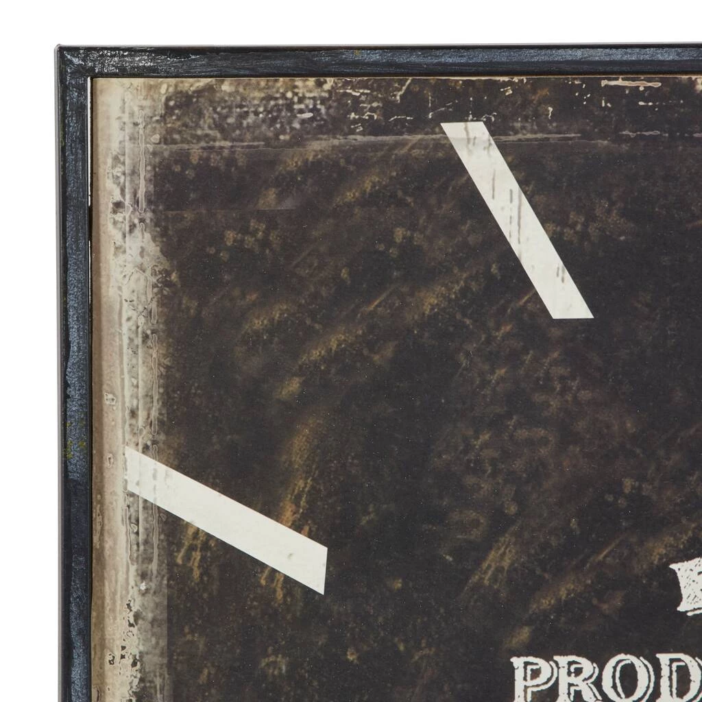 Brand new ❤️ 23" Black Wood Vintage Wall Clock by Ivory and Iris 🔥 3 Brand new ❤️ 23" Black Wood Vintage Wall Clock by Ivory and Iris 🔥 - Image 3