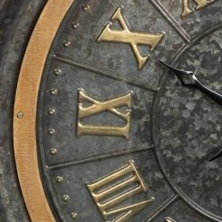 Best deal ⭐ 29" Black Metal Farmhouse Wall Clock by Ivory and Iris ✨ -Cheap Ivory and Iris Store D489933S 3