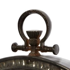 Best deal ⭐ 29" Black Metal Farmhouse Wall Clock by Ivory and Iris ✨ -Cheap Ivory and Iris Store D489933S 4