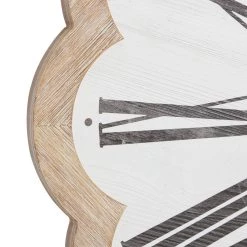 Hot Sale 🔥 White Wood Farmhouse Wall Clock, 33" x 33" x 1" by Ivory and Iris 🛒 -Cheap Ivory and Iris Store D489934S 3