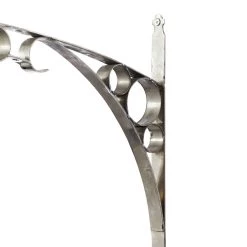 Best Sale 🔥 Silver Vintage Stainless Steel Wall Clock, 22" x 16" by Ivory and Iris 🔥 -Cheap Ivory and Iris Store D489938S 8