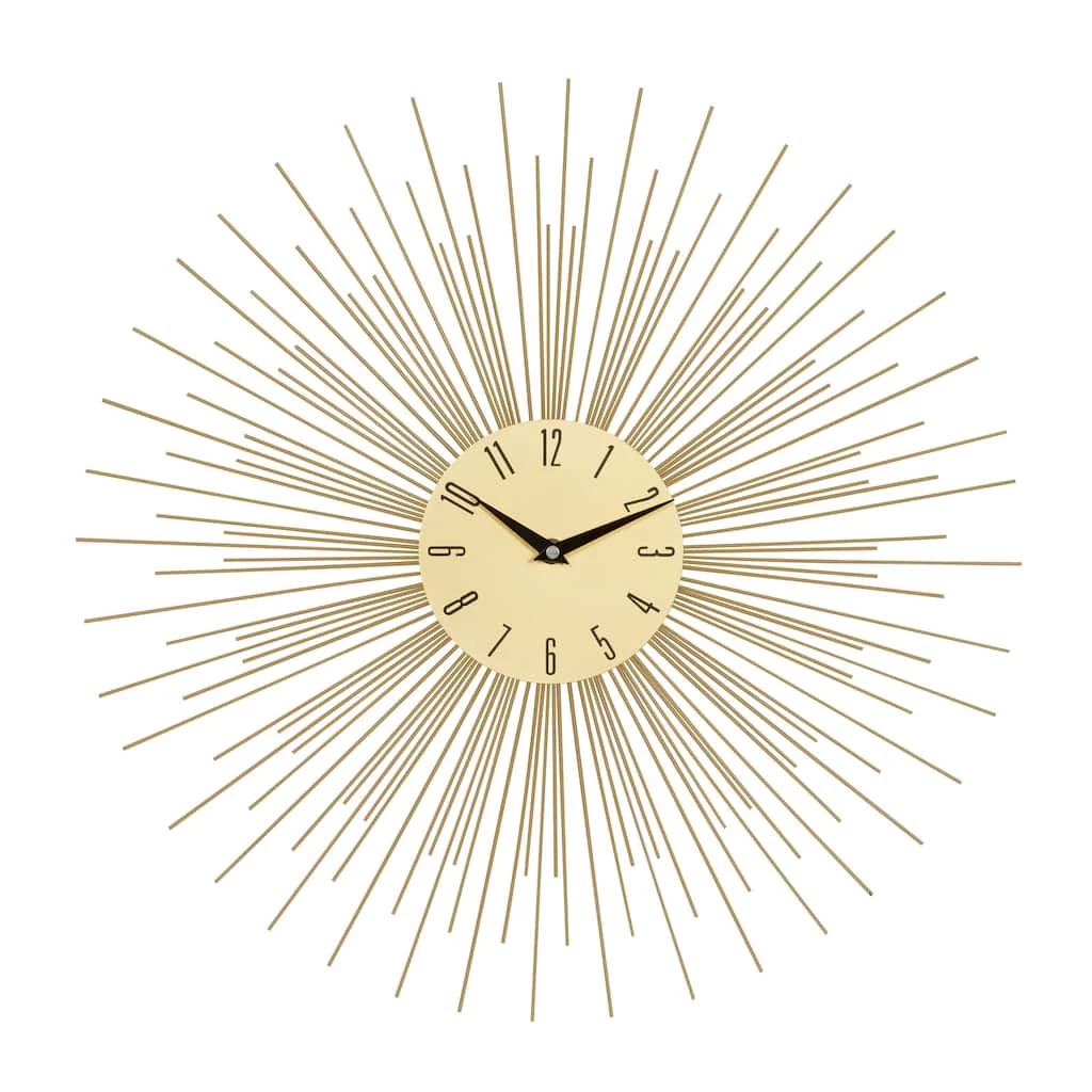 Brand new π 19" Gold Metal Contemporary Wall Clock by Ivory and Iris π€© 1 Brand new π 19" Gold Metal Contemporary Wall Clock by Ivory and Iris π€©