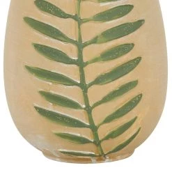 New 🔥 Tan Ceramic Coastal Style Vase, 8" x 7" x 7" by Ivory and Iris 🧨 -Cheap Ivory and Iris Store D489983S 3