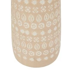 Brand new ✨ Set of 2 Beige Stoneware Rustic Vases, 15" x 5" x 5" by Ivory and Iris 🎉 -Cheap Ivory and Iris Store D489988S 4