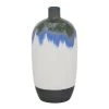Deals 😍 White Ceramic Contemporary Vase, 13" x 6" x 6" by Ivory and Iris 👍