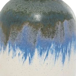 Deals 😍 White Ceramic Contemporary Vase, 13" x 6" x 6" by Ivory and Iris 👍 -Cheap Ivory and Iris Store D489989S 3