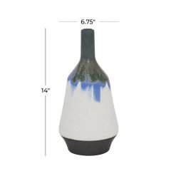 Cheap π White Ceramic Contemporary Vase, 14" x 7" x 7" by Ivory and Iris π 12 Cheap π White Ceramic Contemporary Vase, 14" x 7" x 7" by Ivory and Iris π -Cheap Ivory and Iris Store D489994S 6