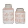 Coupon ✔️ Set of 2 White Stoneware Farmhouse Vase, 7.5", 9.75" by Ivory and Iris 😉