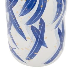 Top 10 ⭐ Blue Ceramic Contemporary Vase, 7" x 13" by Ivory and Iris ❤️ -Cheap Ivory and Iris Store D490004S 6