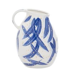 Wholesale βοΈ Blue Ceramic Contemporary Vase, 9" x 11" by Ivory and Iris π₯°