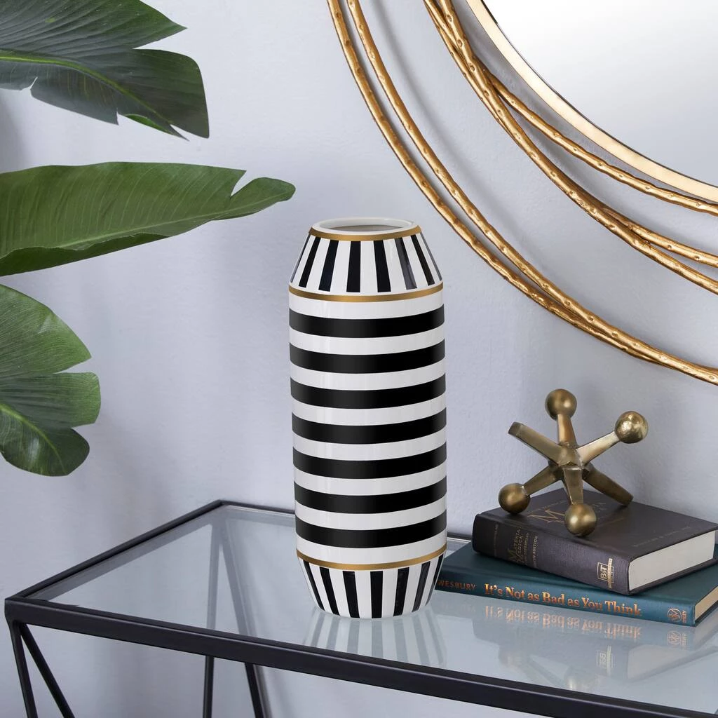 Best Sale π Black Ceramic Modern Vase, 13" x 5" x 5" by Ivory and Iris βοΈ 5 Best Sale π Black Ceramic Modern Vase, 13" x 5" x 5" by Ivory and Iris βοΈ - Image 5