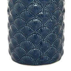 Promo 🔥 Blue Ceramic Coastal Vase, 13" x 6" x 6" by Ivory and Iris ⭐ 9 Promo 🔥 Blue Ceramic Coastal Vase, 13" x 6" x 6" by Ivory and Iris ⭐ -Cheap Ivory and Iris Store D490018S 4
