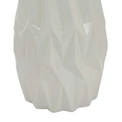 New ❤️ White Ceramic Modern Vase, 16" x 7" x 7" by Ivory and Iris 🧨 8 New ❤️ White Ceramic Modern Vase, 16" x 7" x 7" by Ivory and Iris 🧨 -Cheap Ivory and Iris Store D490023S 3